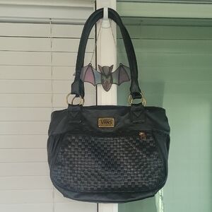 Vans Black Woven Shoulder Bag